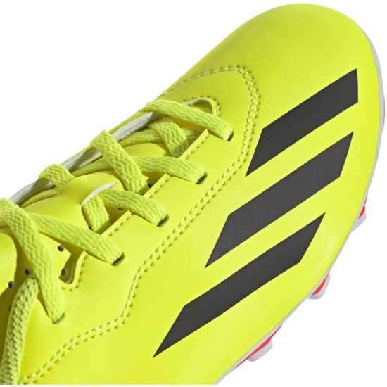 Adidas X Crazyfast Club Childrens Flexible Firm Ground Football Boots Yellow/Blk/Wht Детски футболни бутонки