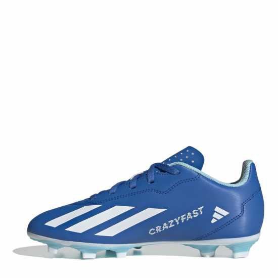 Adidas X Crazyfast Club Childrens Flexible Firm Ground Football Boots Blue/White Детски футболни бутонки