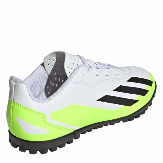 Adidas X Crazyfast Club Childrens Astro Turf Football Boots Wht/Blk/Lemon Футболни стоножки