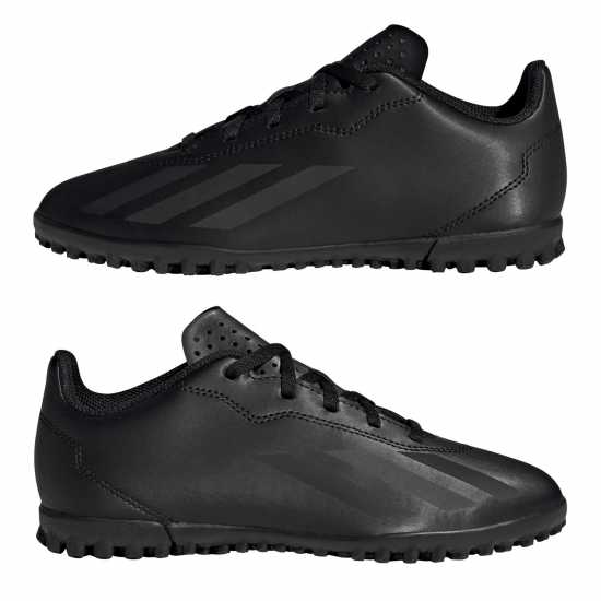 Adidas X Crazyfast Club Childrens Astro Turf Football Boots Black/Black Футболни стоножки