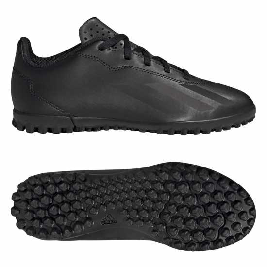 Adidas X Crazyfast Club Childrens Astro Turf Football Boots Black/Black Футболни стоножки