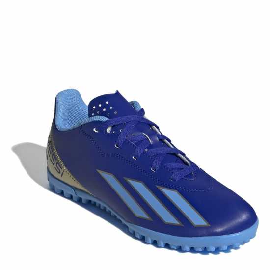 Adidas X Crazyfast Club Childrens Astro Turf Football Boots Blue/White Футболни стоножки
