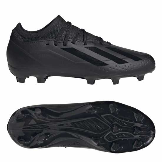 Adidas X Crazyfast League Childrens Firm Ground Boots Black/Black Детски футболни бутонки