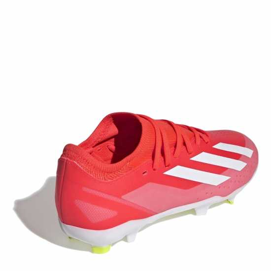 Adidas X Crazyfast League Childrens Firm Ground Boots Red/Wht/Yellow Детски футболни бутонки
