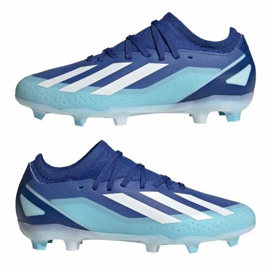 Adidas X Crazyfast League Childrens Firm Ground Boots Blue/White Детски футболни бутонки