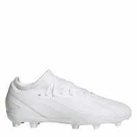Adidas X Crazyfast League Childrens Firm Ground Boots White/White Детски футболни бутонки