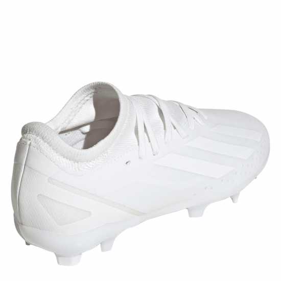 Adidas X Crazyfast League Childrens Firm Ground Boots White/White Детски футболни бутонки