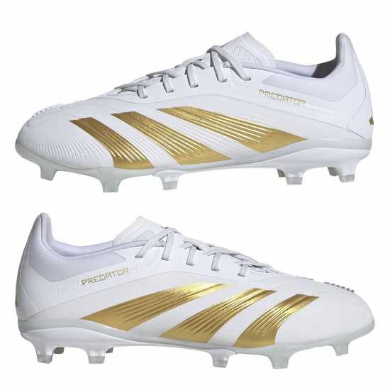 Adidas Predator Elite Juniors Firm Ground Football Boots Ftwr White Детски футболни бутонки