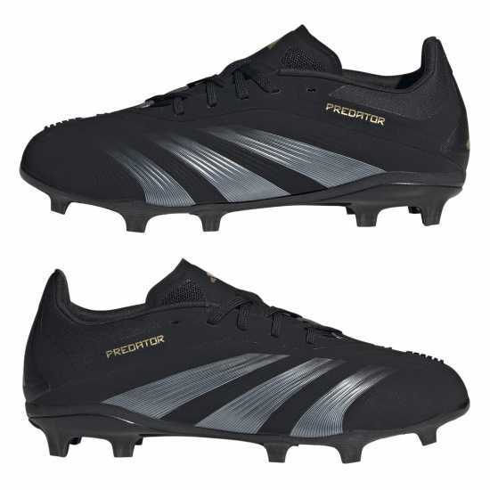 Adidas Predator Elite Juniors Firm Ground Football Boots Core Black Детски футболни бутонки