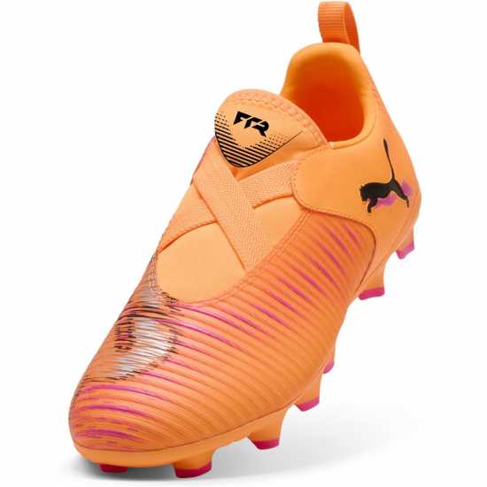 Puma Future 8 Match Laceless Childrens Firm Ground Football Boots Оранжево/Черно Puma Future 8 Match Laceless Childrens Firm Ground Football Boots Оранжево/Черно