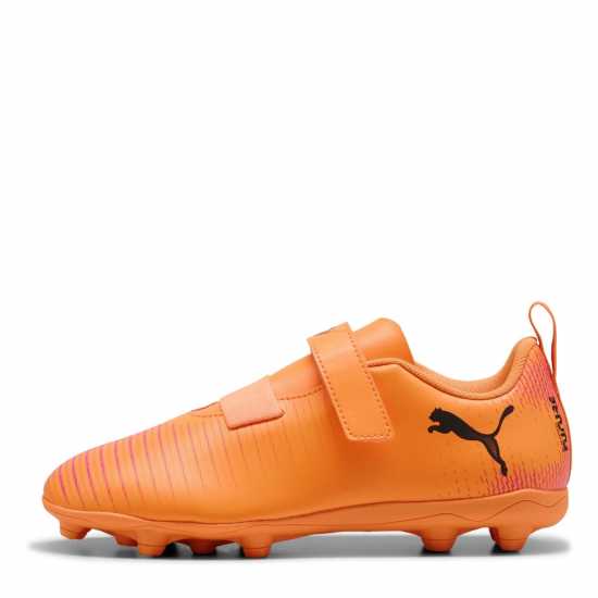 Puma Future 8 Club Childrens Firm Ground Football Boots Оранжево/Черно 