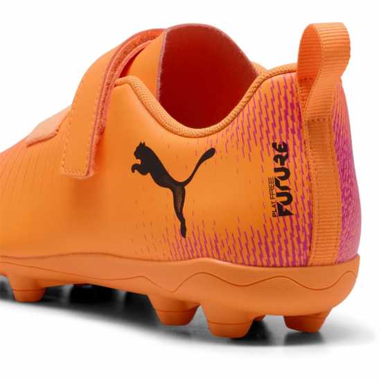 Puma Future 8 Club Childrens Firm Ground Football Boots Оранжево/Черно 