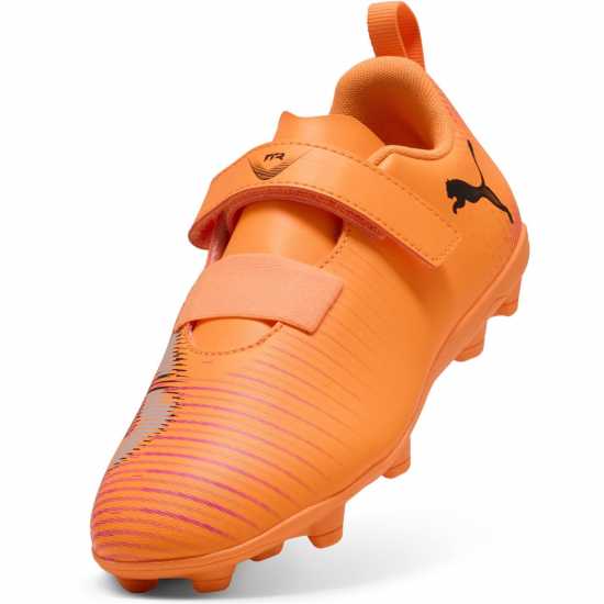 Puma Future 8 Club Childrens Firm Ground Football Boots Оранжево/Черно 