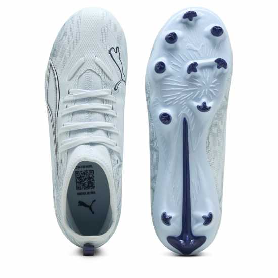Puma Childrens  Ultra 5 Match Firm Ground Football Boots Icy Blue 