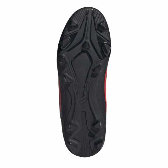 Adidas Kids' F50 Club Mid Cut F50 Firm Ground Football Boots Black/Red 