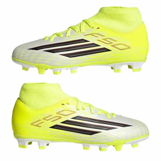 Adidas Kids' F50 Club Mid Cut F50 Firm Ground Football Boots  