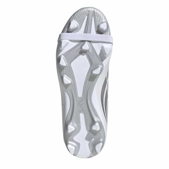 Adidas Childrens  Predator Fold-Over Tongue Club Firm Ground Football Boots White/Blue 