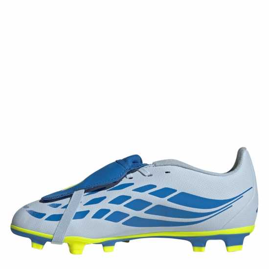 Adidas Childrens  Predator Fold-Over Tongue Club Firm Ground Football Boots Blue/Yellow 