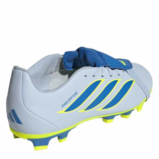 Adidas Childrens  Predator Fold-Over Tongue Club Firm Ground Football Boots Blue/Yellow 