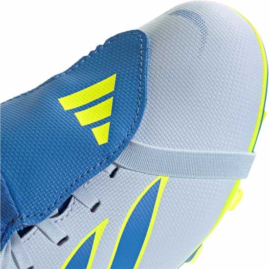 Adidas Childrens  Predator Fold-Over Tongue Club Firm Ground Football Boots Blue/Yellow 