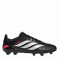 Adidas Childrens  Predator League Firm Ground Football Boots Black/Red 