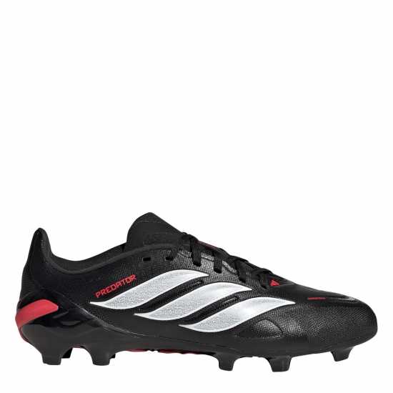 Adidas Childrens  Predator League Firm Ground Football Boots Black/Red 