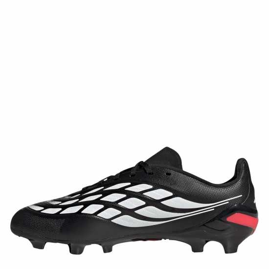 Adidas Childrens  Predator League Firm Ground Football Boots Black/Red 