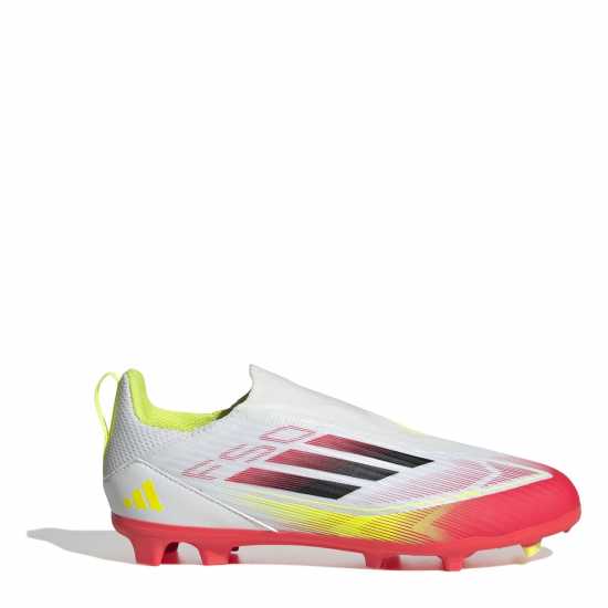 Детски футболни бутонки Adidas F50 League Laceless Childrens Firm Ground Football Boots Бяло/Червено Adidas F50 League Laceless Childrens Firm Ground Football Boots Бяло/Червено Детски футболни бутонки