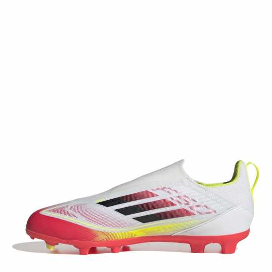 Детски футболни бутонки Adidas F50 League Laceless Childrens Firm Ground Football Boots Бяло/Червено Adidas F50 League Laceless Childrens Firm Ground Football Boots Бяло/Червено Детски футболни бутонки