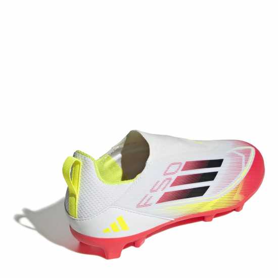 Детски футболни бутонки Adidas F50 League Laceless Childrens Firm Ground Football Boots Бяло/Червено Adidas F50 League Laceless Childrens Firm Ground Football Boots Бяло/Червено Детски футболни бутонки