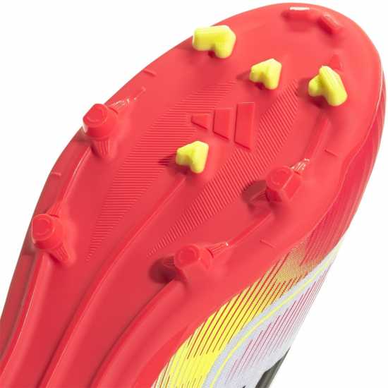 Детски футболни бутонки Adidas F50 League Laceless Childrens Firm Ground Football Boots Бяло/Червено Adidas F50 League Laceless Childrens Firm Ground Football Boots Бяло/Червено Детски футболни бутонки