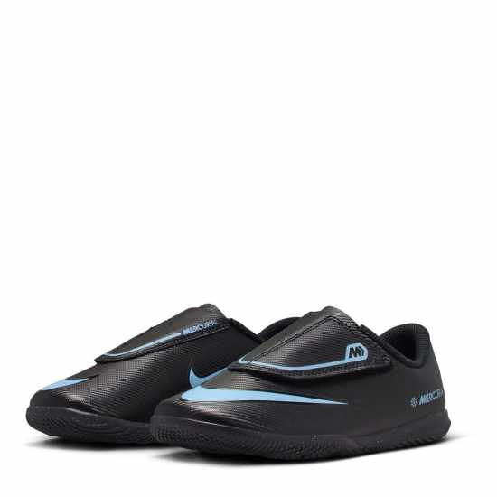 Детски футболни бутонки Nike Mercurial Vapor 16 Club Childrens Indoor Football Boots Black/Blue Nike Mercurial Vapor 16 Club Childrens Indoor Football Boots Black/Blue Детски футболни бутонки
