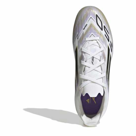 Детски футболни бутонки Adidas F50 Elite Childrens Firm Ground Football Boots Бяло/Черно/Злато Adidas F50 Elite Childrens Firm Ground Football Boots Бяло/Черно/Злато Детски футболни бутонки