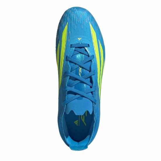 Adidas F50 Elite Childrens Firm Ground Football Boots Blue/Yellow 