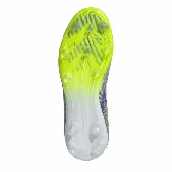 Adidas F50 Elite Childrens Firm Ground Football Boots Purple/White Детски футболни бутонки