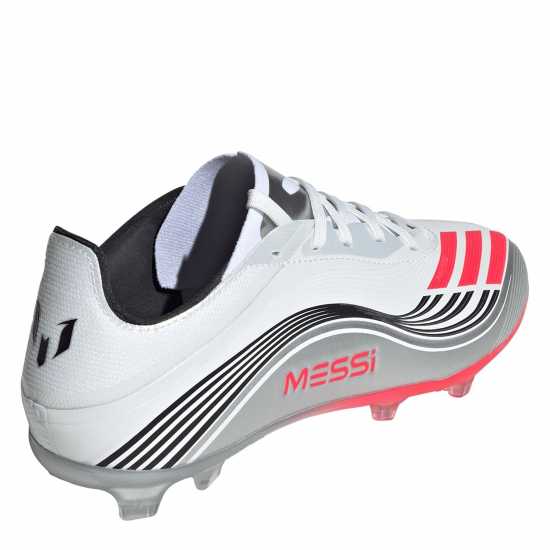 Adidas F50 Elite Childrens Firm Ground Football Boots Бяло/Червено Adidas F50 Elite Childrens Firm Ground Football Boots Бяло/Червено