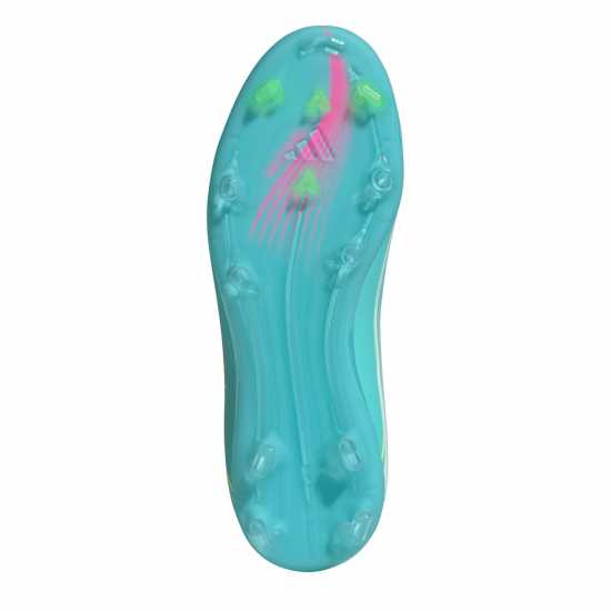 Adidas F50 Elite Childrens Firm Ground Football Boots Wht/Pink/Blue 