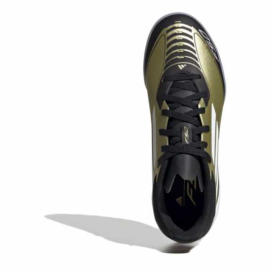 Детски футболни бутонки Adidas F50 League Childrens Astro Turf Football Boots Злато/Черно Adidas F50 League Childrens Astro Turf Football Boots Злато/Черно Детски футболни бутонки