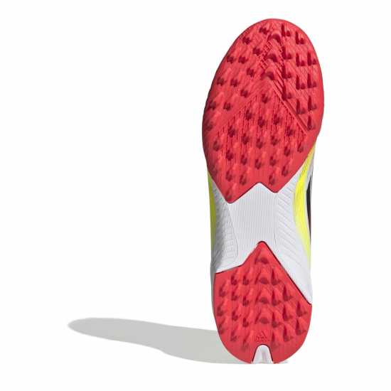 Adidas F50 League Childrens Astro Turf Football Boots Бяло/Червено Детски футболни бутонки