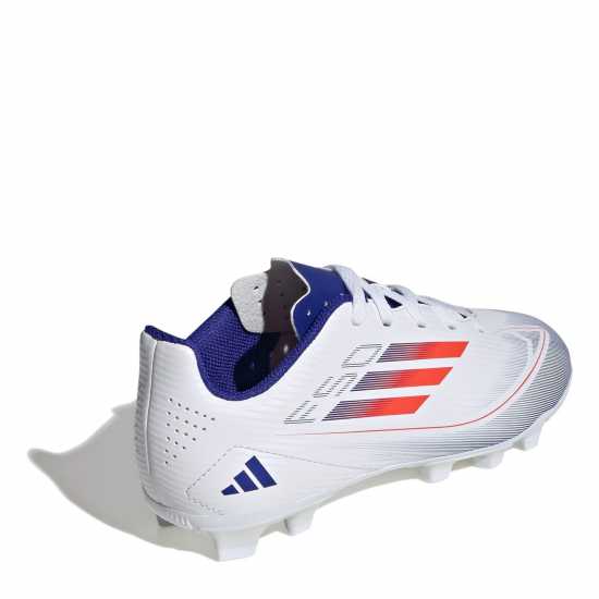 Adidas F50 Club Childrens Firm Ground Football Boots Бяло/Червено/Синьо Adidas F50 Club Childrens Firm Ground Football Boots Бяло/Червено/Синьо