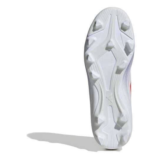 Adidas F50 Club Childrens Firm Ground Football Boots Бяло/Червено/Синьо Adidas F50 Club Childrens Firm Ground Football Boots Бяло/Червено/Синьо