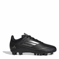 Adidas F50 Club Childrens Firm Ground Football Boots Черно/сребро Детски футболни бутонки