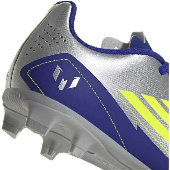 Детски футболни бутонки Adidas F50 Club Childrens Firm Ground Football Boots Сребро/Синьо Adidas F50 Club Childrens Firm Ground Football Boots Сребро/Синьо Детски футболни бутонки