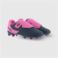Oneills Meteor V Firm Ground Football Boots Child Морско синьо/Розово Детски футболни бутонки