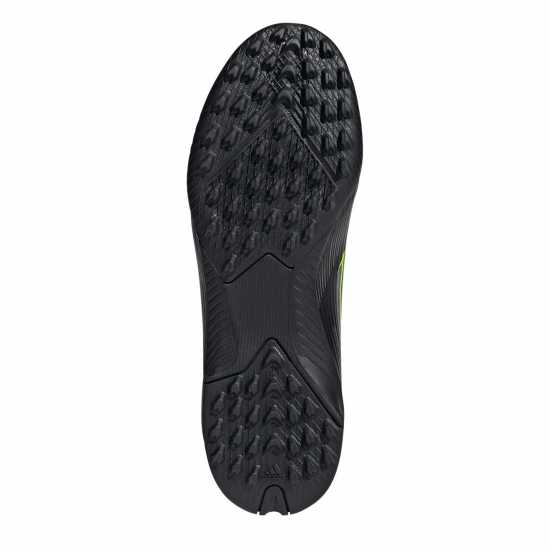 Adidas F50 League Childrens Astro Turf Football Boots Black/Lemon Детски футболни бутонки