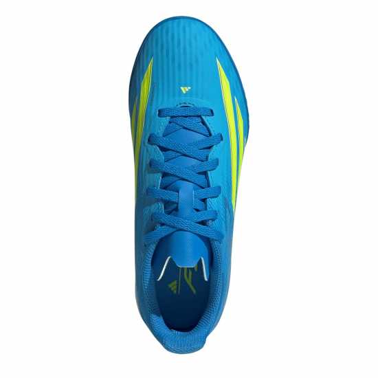 Adidas F50 League Childrens Astro Turf Football Boots Blue/Yellow Adidas F50 League Childrens Astro Turf Football Boots Blue/Yellow
