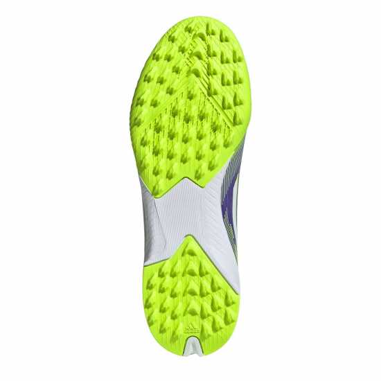 Детски футболни бутонки Adidas F50 League Childrens Astro Turf Football Boots Purple/White Adidas F50 League Childrens Astro Turf Football Boots Purple/White Детски футболни бутонки