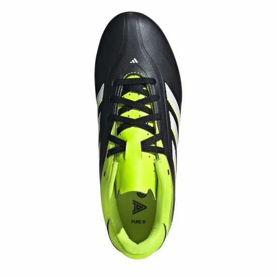 Adidas Copa Pure 3 Club Childrens Firm Ground Football Boots Черно/Лимон 