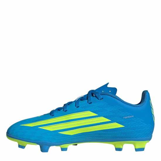 Adidas F50 Club Childrens Firm Ground Football Boots Blue/Yellow 