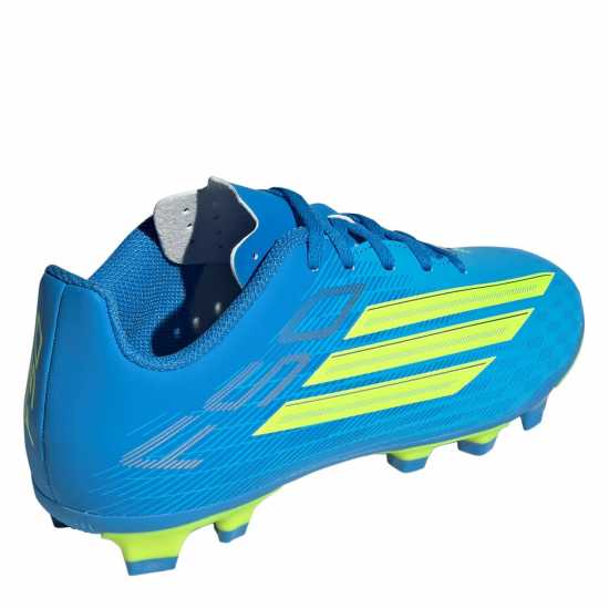 Adidas F50 Club Childrens Firm Ground Football Boots Blue/Yellow 